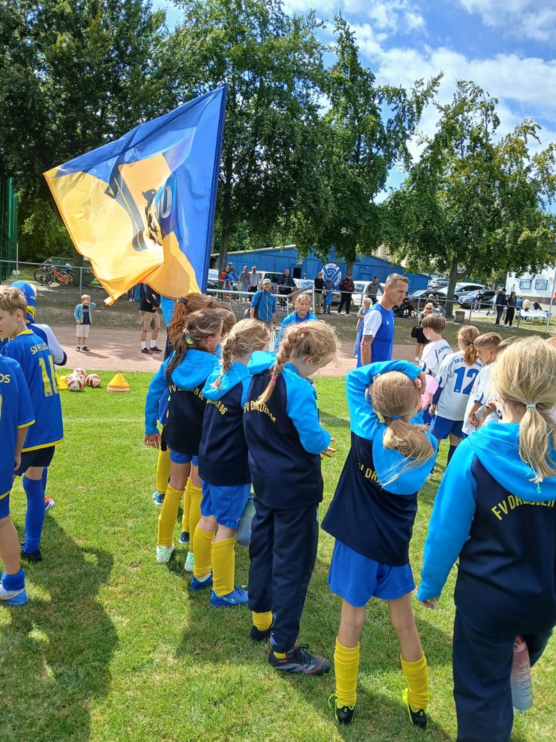 In Aktion beim Festival in Dresden-Neustadt