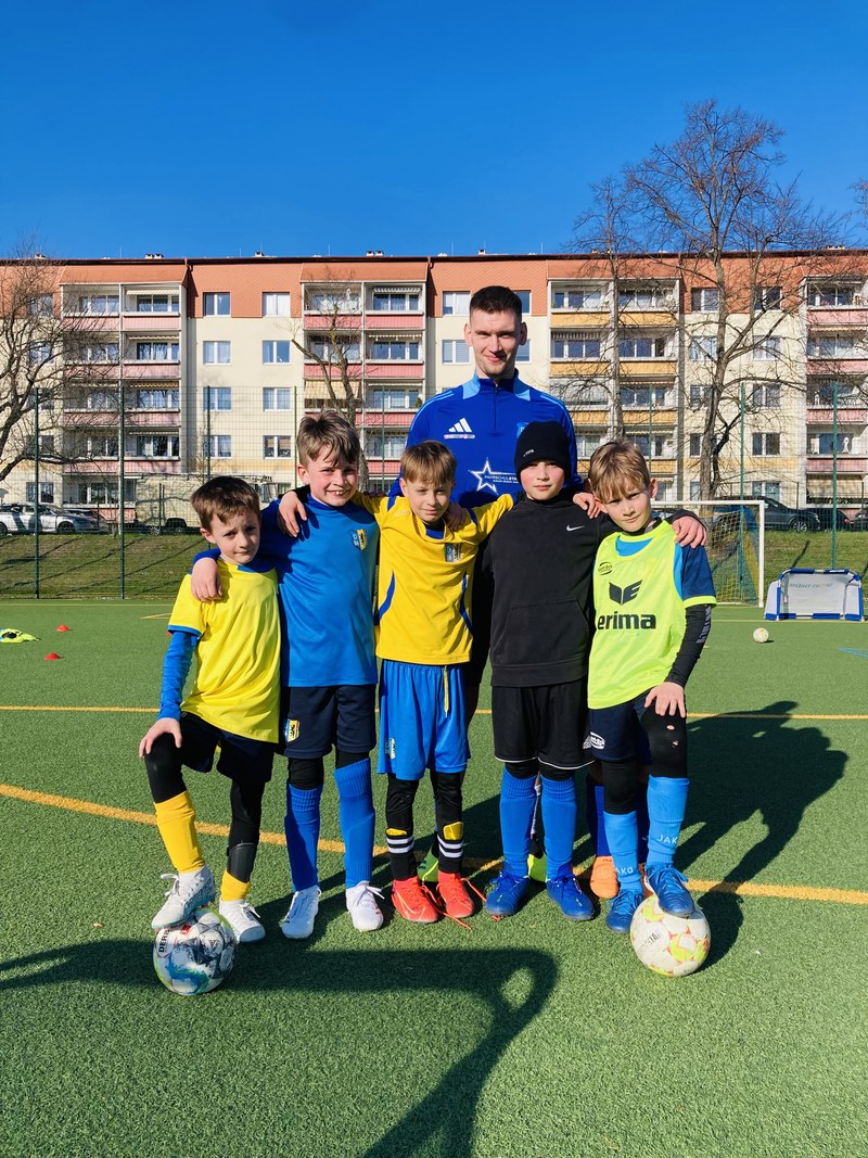 Training mit den Paten der 1. Männer