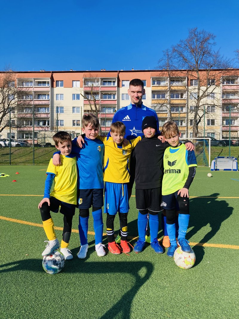 Training mit den Paten der 1. Männer
